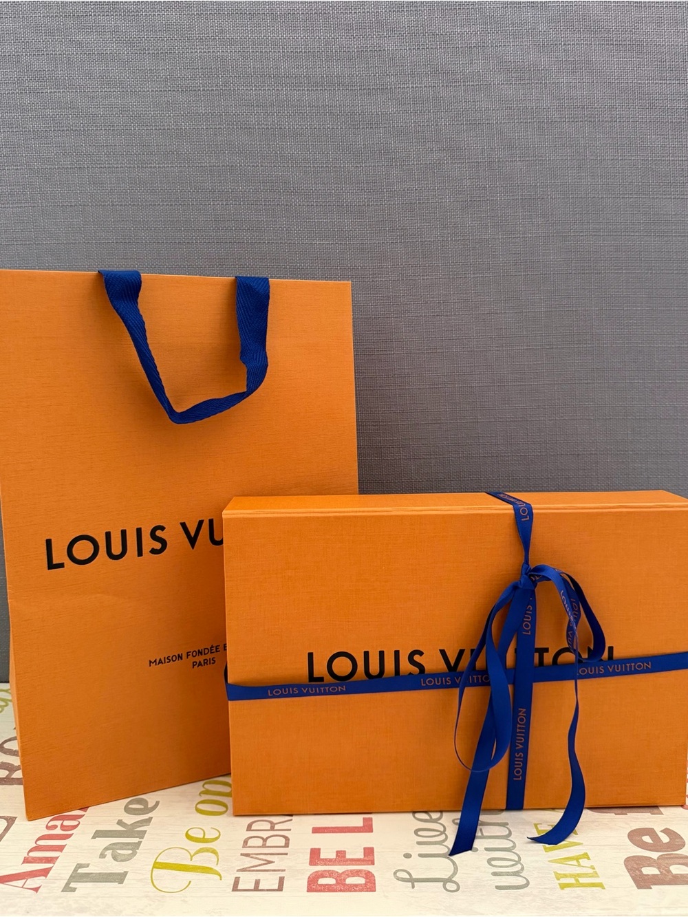 Louis Vuitton Gift Box Shopping Bag Ribbon 
12x8x2.5 New Version Keepsake